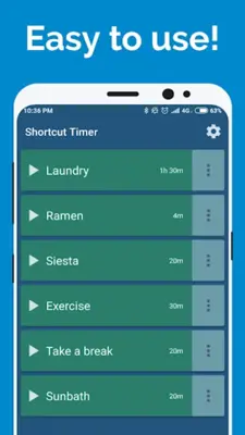 Shortcut Timer android App screenshot 3